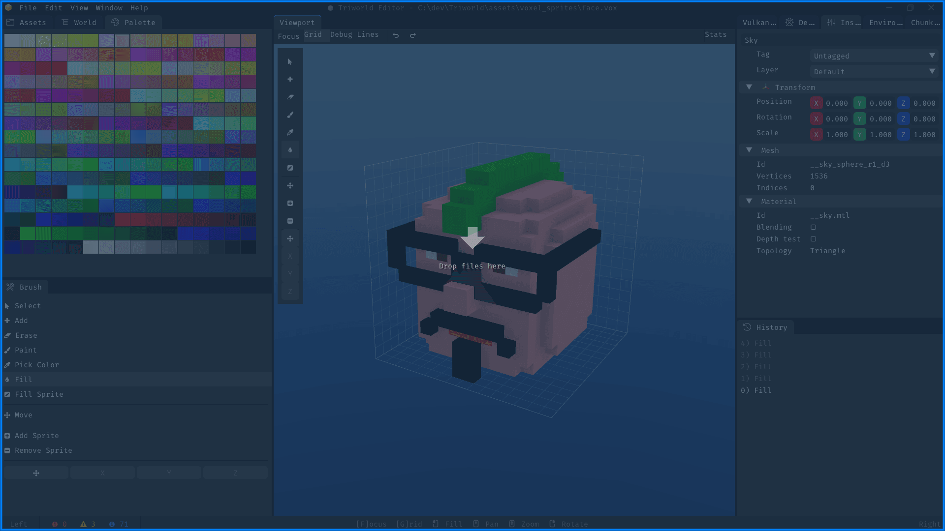 Triwold drag and drop
